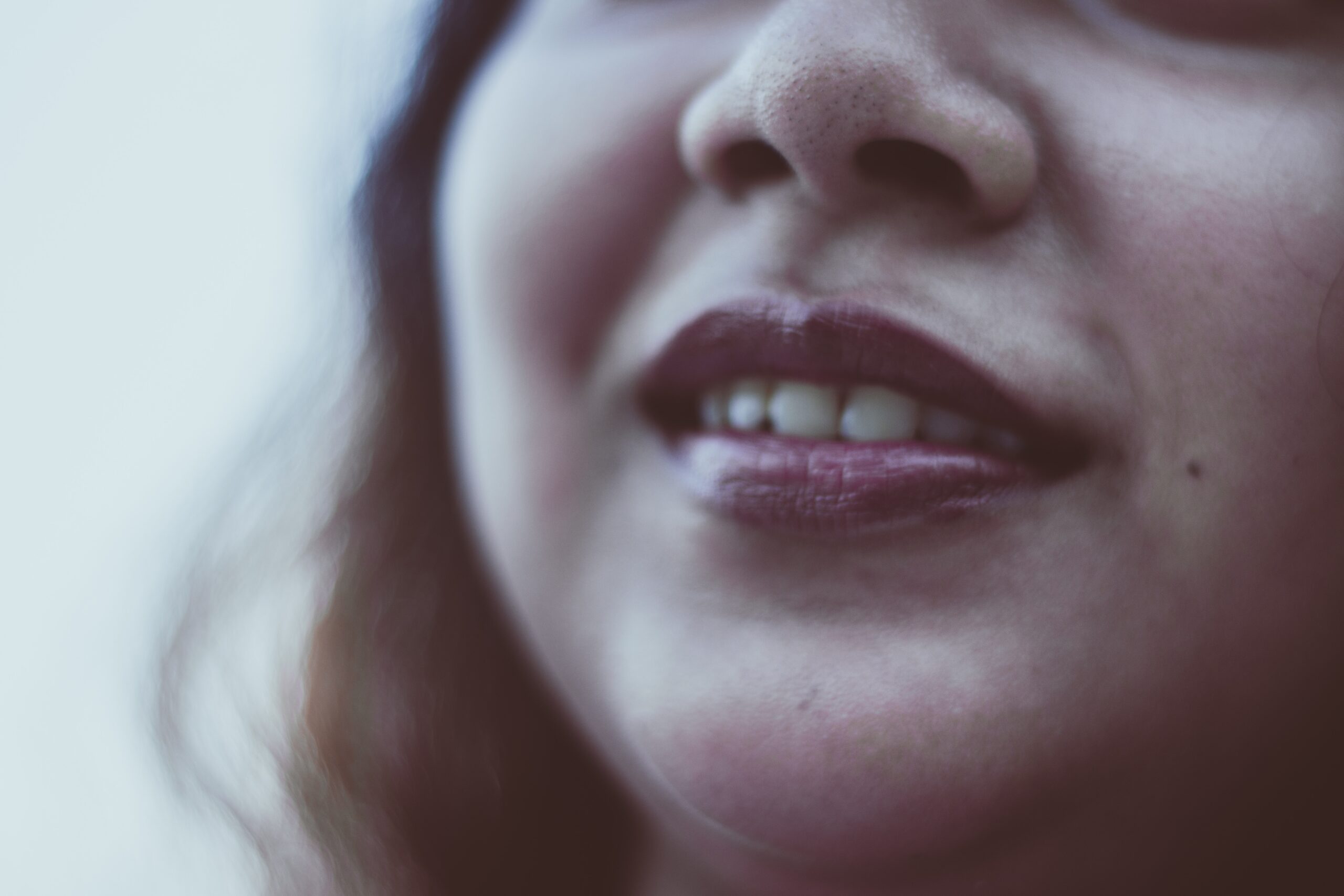 womans face in close up